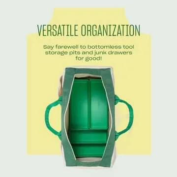 Character The Organizers, 4-Piece Storage System for Toolbox and Tool Bag Home Organization, (Green)