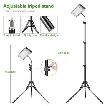 LBW Full Spectrum LED Grow Light with Adjustable Stand