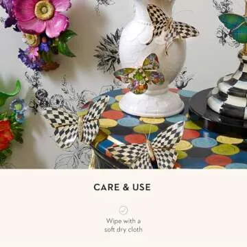 MACKENZIE-CHILDS Butterfly Duo Hanging Wall Decor Set