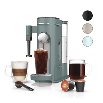 Ninja Pods & Grounds Specialty Single-Serve Coffee Maker - Brew Pods and Grounds, Built-In Frother, ...
