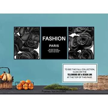 Fashion Quote Set - Glam Wall Art Decor for All Spaces  