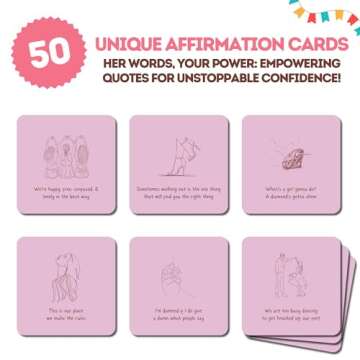 Taylor Gifts for Girls Birthday Gift | Affirmations - 50 PCS Taylor Cards | Taylor Themed Gifts, Taylor Gift Merch for Game Nights, Unique Gifts, Birthday Party Favors for Girls Women
