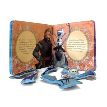 Disney Frozen Bath Time Books - Activity Books for kids, Bath book, 6 Padded suction cups, 1 Mesh bag