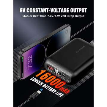 WASOTO Heated Vest Women With 16000 mAh Battery Pack Charger Included Washable Rechargeable For Indoor Outdoor Work Golfing Walking Cycling（Black,S）