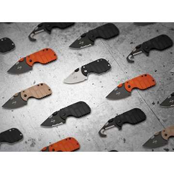 Boker Plus Subcom 2.0 Coyote - 1.69" D2 Steel Blade with Milled Coyote Zytel Handle, Designed by Chad Los Banos - 01BO529