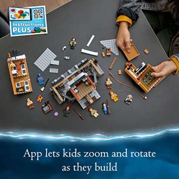 LEGO Harry Potter 12 Grimmauld Place 76408, Headquarters of The Order of The Phoenix Magic Set, Transforming House Model Building with 9 Minifigures Including Sirius Black, Kreacher, and The Weasleys