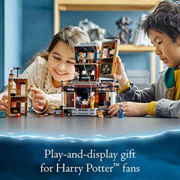 LEGO Harry Potter 12 Grimmauld Place 76408, Headquarters of The Order of The Phoenix Magic Set, Transforming House Model Building with 9 Minifigures Including Sirius Black, Kreacher, and The Weasleys