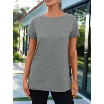 AUTOMET Summer Tops Soft Casual Shirts for Women