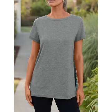 AUTOMET Summer Tops Soft Casual Shirts for Women