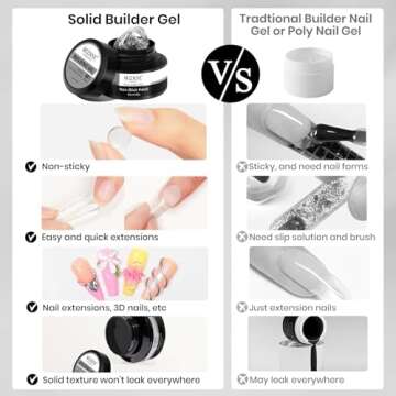 MIZHSE 30g Solid Builder Gel for Stunning Nails