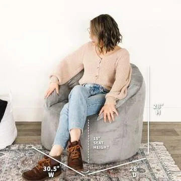 Big Joe Milano, Medium, Gray Plush