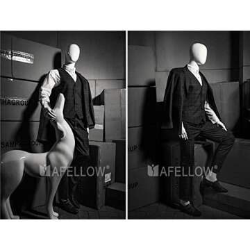 6' Tall Completely Posable Male Mannequin - OM - Sit or Stand