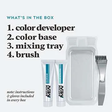 Just For Men Mustache & Beard, Beard Dye for Men with Brush Included for Easy Application, With Biotin Aloe and Coconut Oil for Healthy Facial Hair - Jet Black, M-60, Pack of 1