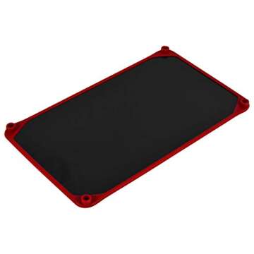 Zintak New Defrosting Tray for Frozen Meat - Thawing Tray for Frozen Meat - This Tray is a Suitable Gift for The Kitchen Gadgets Lover - New Silicone Border Design - Extra Large Meat Dethawing Tray