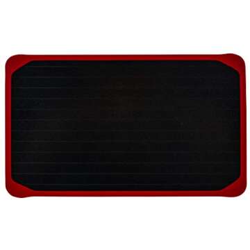 Zintak New Defrosting Tray for Frozen Meat - Thawing Tray for Frozen Meat - This Tray is a Suitable Gift for The Kitchen Gadgets Lover - New Silicone Border Design - Extra Large Meat Dethawing Tray