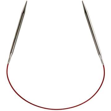 ChiaoGoo Red Lace Circular 16 inch (41cm) Stainless Steel Knitting Needle Size US 2 (2.75mm) 7016-2
