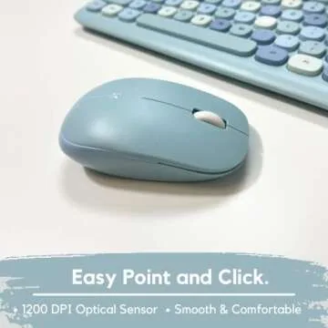 X9 Cute Wireless Keyboard and Mouse - Colorful Retro Set