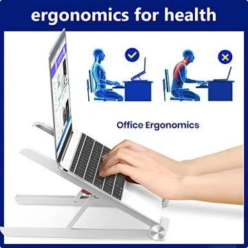 Ergonomic Portable Laptop Stand for Comfort & Convenience