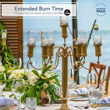 Royal Imports Votive Candle, Unscented Ivory Wax, Box of 72, for Wedding, Birthday, Holiday & Home Decoration (10 Hour) by Royal Imports