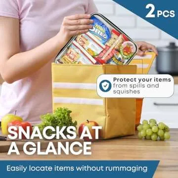 Tidy Pockets 2 Pack Medium Clear Hard Shell Zipper Case, Waterproof Zippered Hard Pouch, Transparent Zip Case, Hard Sided Organizer for Travel Essentials - Black