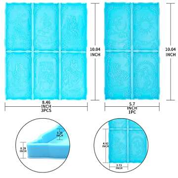 Tarots Card Resin Molds,22 Big Silicone Full Set Major Arcana Cards Molds for Casting DIY Large Size Epoxy Molds Tarots Card and Jewelry for Games,Decoration,Divination