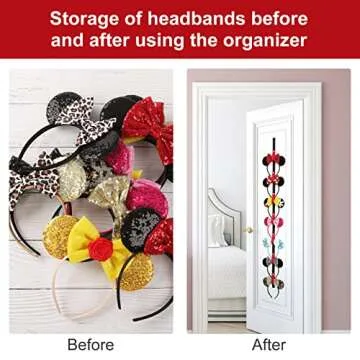 Nuolich Mouse Ears Headband Holder - Organizer & Decor