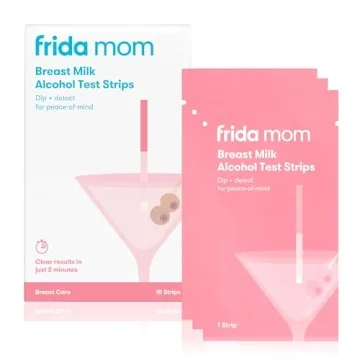 Frida Mom Alcohol Test Strips for Breastmilk - 15ct, Quick Results in 2 Minutes