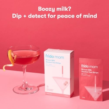 Frida Mom Alcohol Test Strips for Breastmilk - 15ct for Peace of Mind