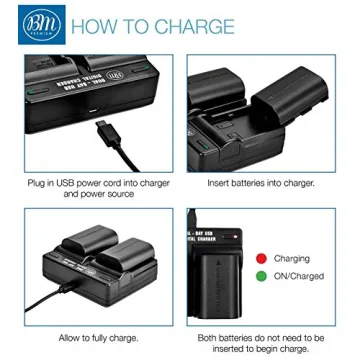 LP-E6N Battery 2-Pack with Dual Charger for Canon