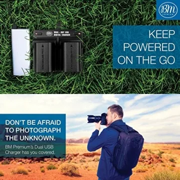 LP-E6N Battery 2-Pack with Dual Charger for Canon