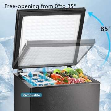 Compact Energy Saving Chest Freezer 3.5 Cubic Feet