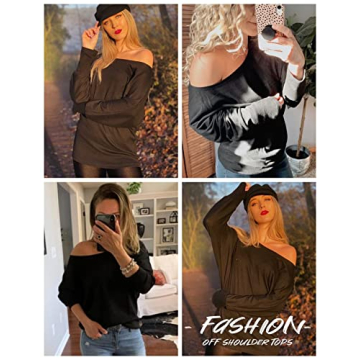Aifer Sexy Off Shoulder Tops for Women - Casual Fall Fashion
