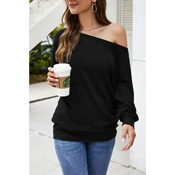 Aifer Sexy Off Shoulder Tops for Women - Casual Fall Fashion