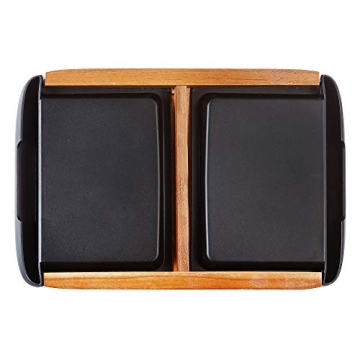 Glad Acacia Wood Cutting Board with Innovative Trays