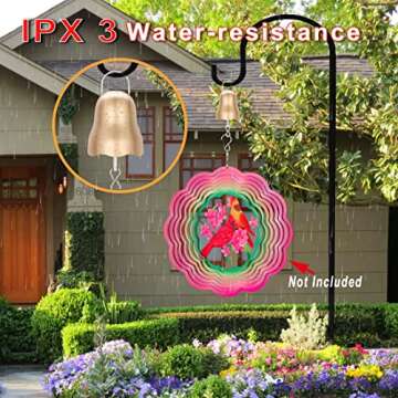 Disco Ball Motor with Remote,1200mAh Battery Operated Gold Wind Spinner Motor,Slow Rotating Small Automatic Mirror Ball Motor,Spinning Ornament Hanger Decor Hanging Wind Chime Baby Crib Mobile Motor