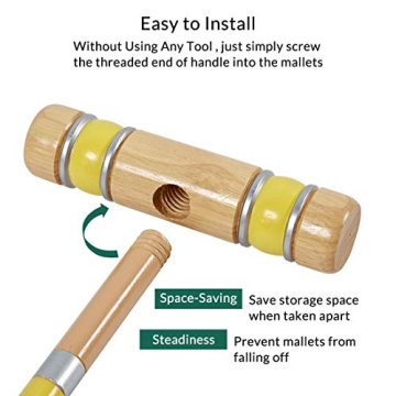 ApudArmis Croquet Set: Fun Lawn Game for All Ages