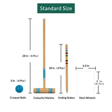 ApudArmis Croquet Set: Fun Lawn Game for All Ages