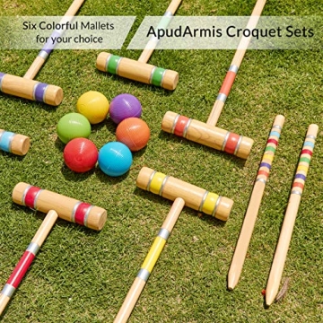ApudArmis Croquet Set: Fun Lawn Game for All Ages