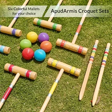 ApudArmis Croquet Set: Fun Lawn Game for All Ages