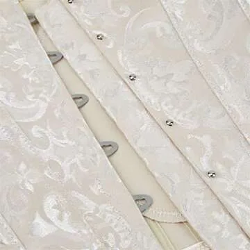 Haorugut Beige Corset Renaissance Bodice Corset for Women Plus Size Corset Bustier Beige XL