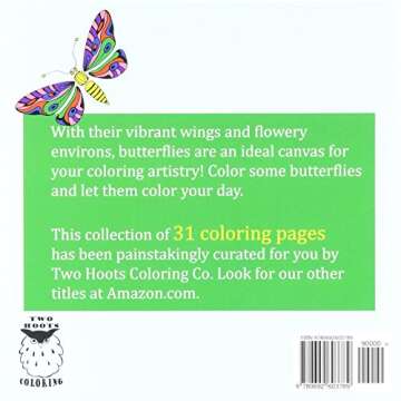 Adult Coloring Book: Butterflies