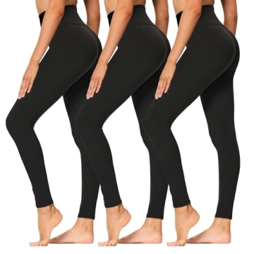 High Waisted Leggings for Women - Soft Athletic Tummy Control Pants for Running Cycling Yoga Workout...
