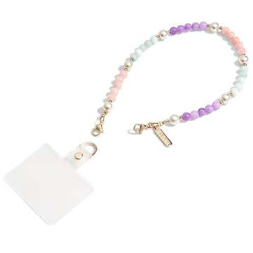 Case-Mate Phone Charm with Beaded Pearls and Gold - Detachable Anti Theft Strap - Hands-Free iPhone ...