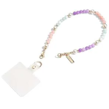 Case-Mate Phone Charm with Beaded Pearls and Gold - Detachable Anti Theft Strap - Hands-Free iPhone ...