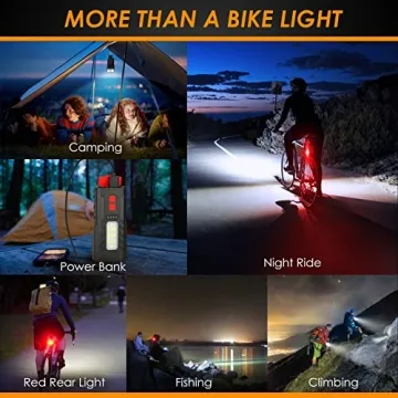 BOBKID USB Rechargeable Bike Lights Set - 3000LM