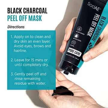 Soo'AE Black Charcoal Peel Off Mask - Deep Pore Cleansing