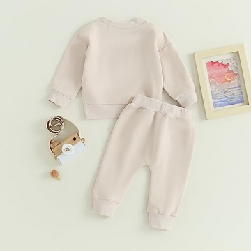 MAYUMMPY Baby Solid Outfit for Fall Winter Fashion
