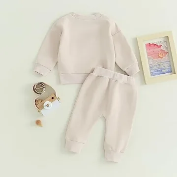 MAYUMMPY Baby Solid Outfit for Fall Winter Fashion