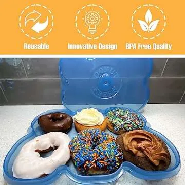 Airtight Donut Fresh Container for 6 Donuts