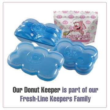 Airtight Donut Fresh Container for 6 Donuts